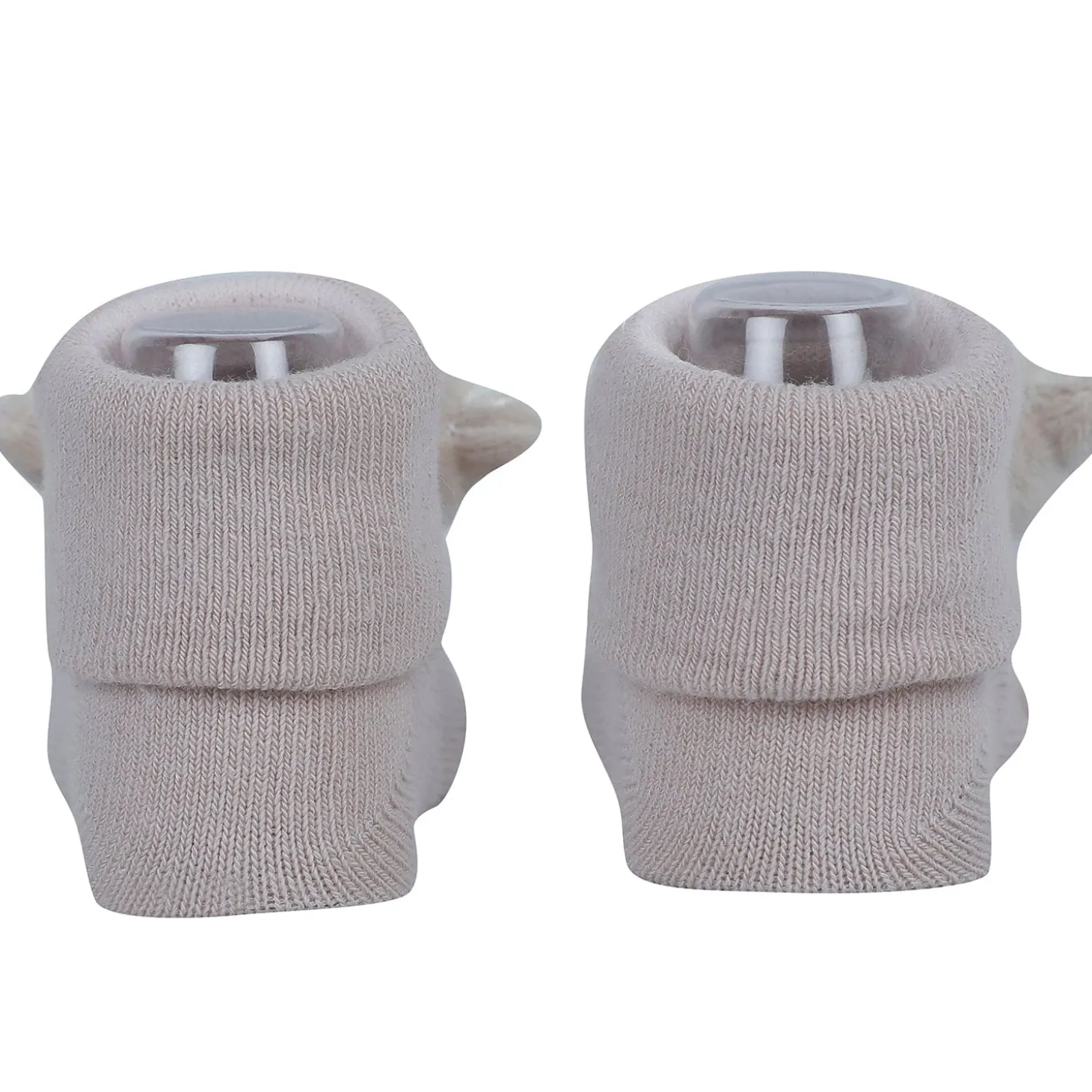 Baby Moo Monkey 3D Rattle Anti-Skid Socks Booties Pack of 2 - Multicolour