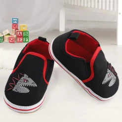 Baby Moo Monster Black Slip-On Booties