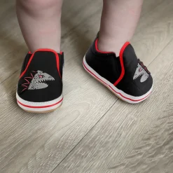 Baby Moo Monster Black Slip-On Booties