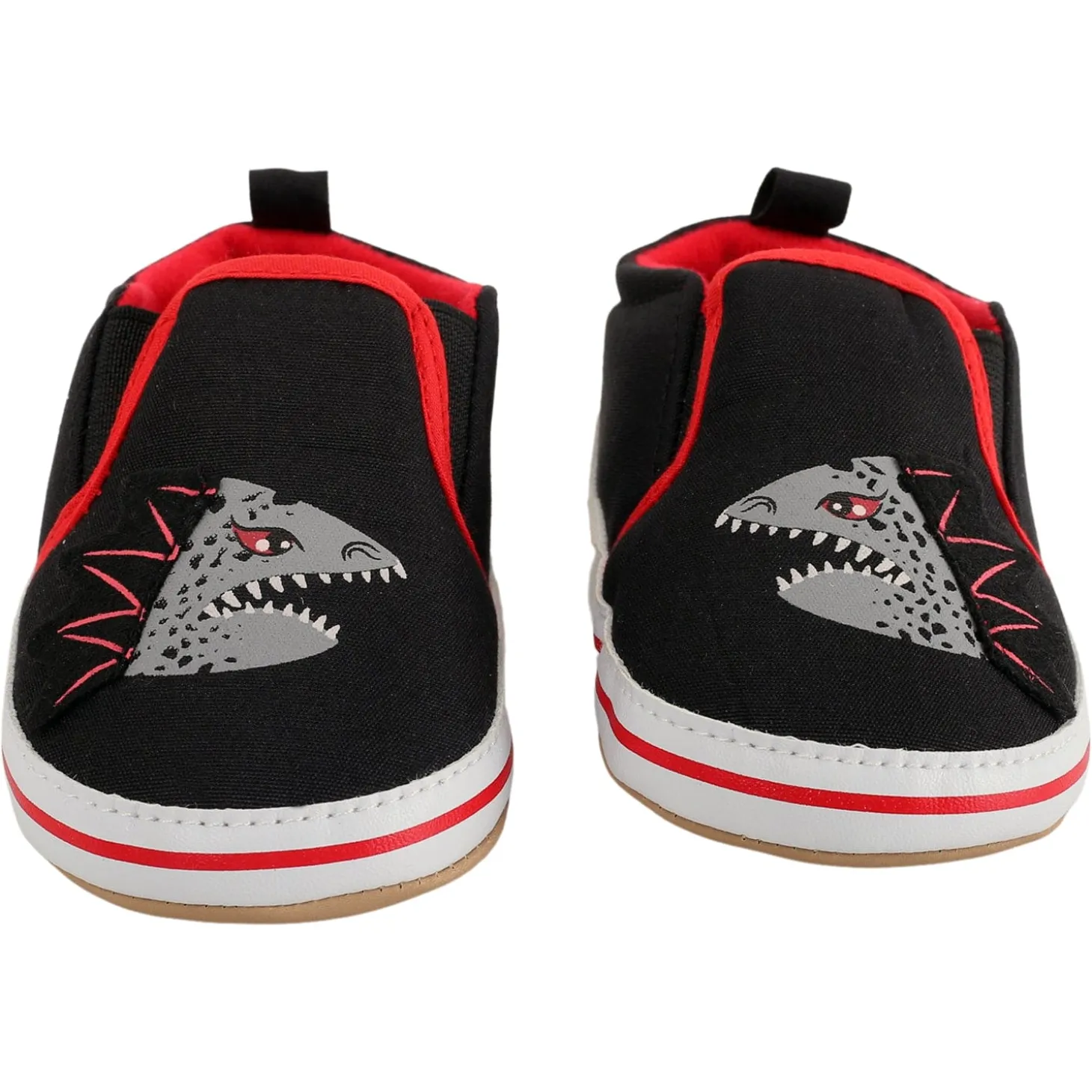Baby Moo Monster Black Slip-On Booties