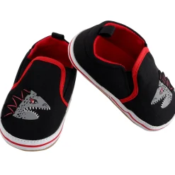 Baby Moo Monster Black Slip-On Booties
