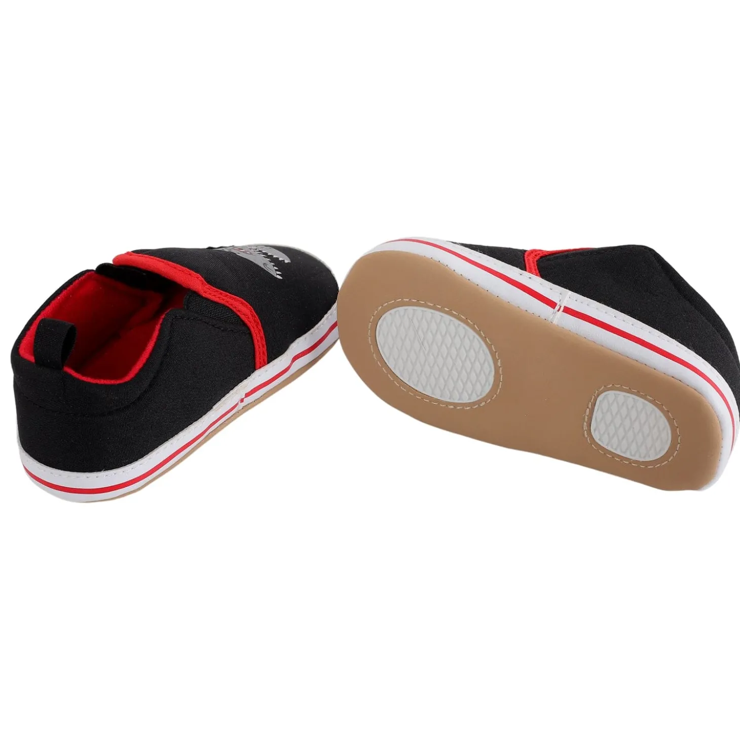 Baby Moo Monster Black Slip-On Booties