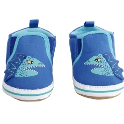 Baby Moo Monster Blue Slip-On Booties