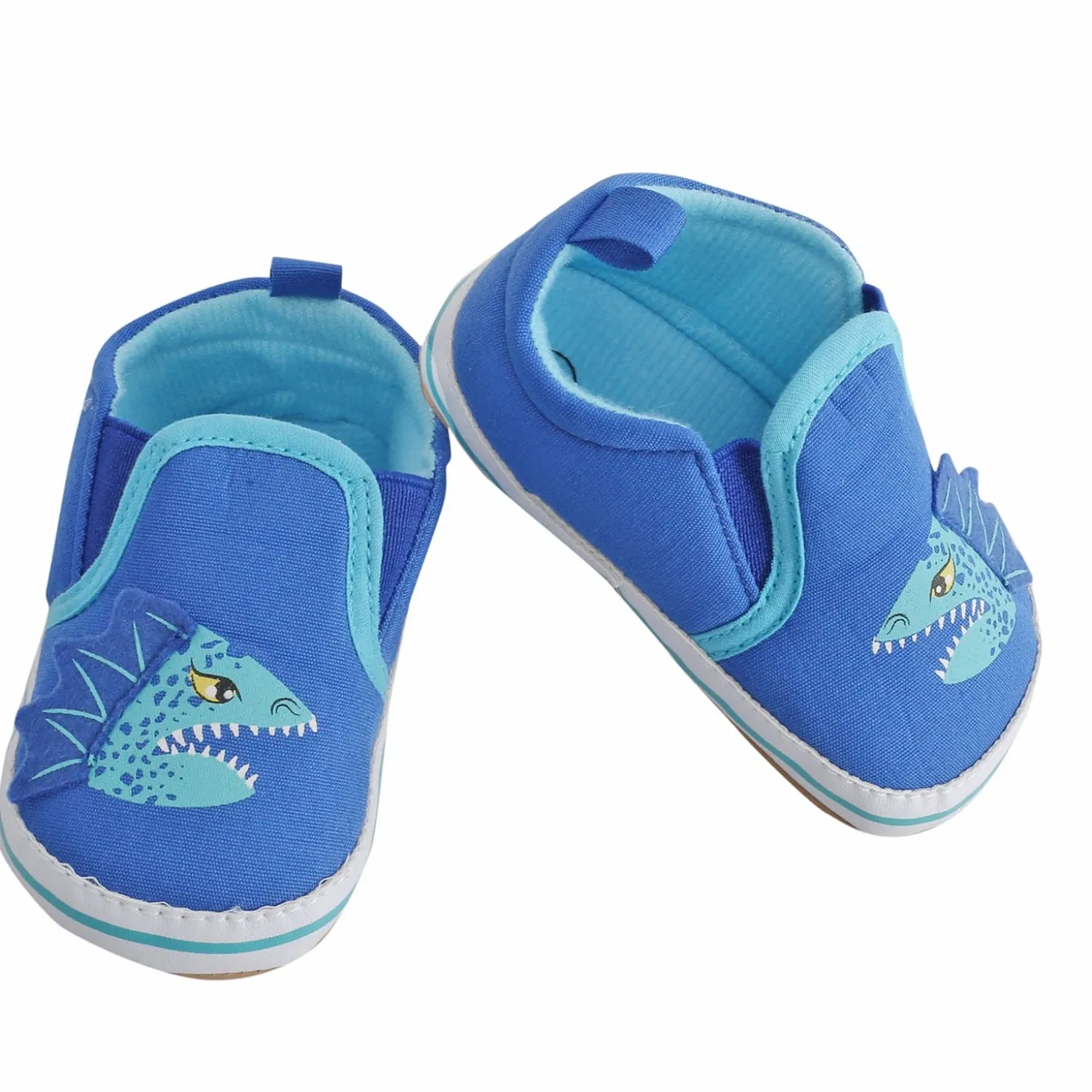 Baby Moo Monster Blue Slip-On Booties