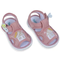 Baby Moo My Pet's House Chu-Chu Sound Breathable Anti-Skid Sandals - Pink