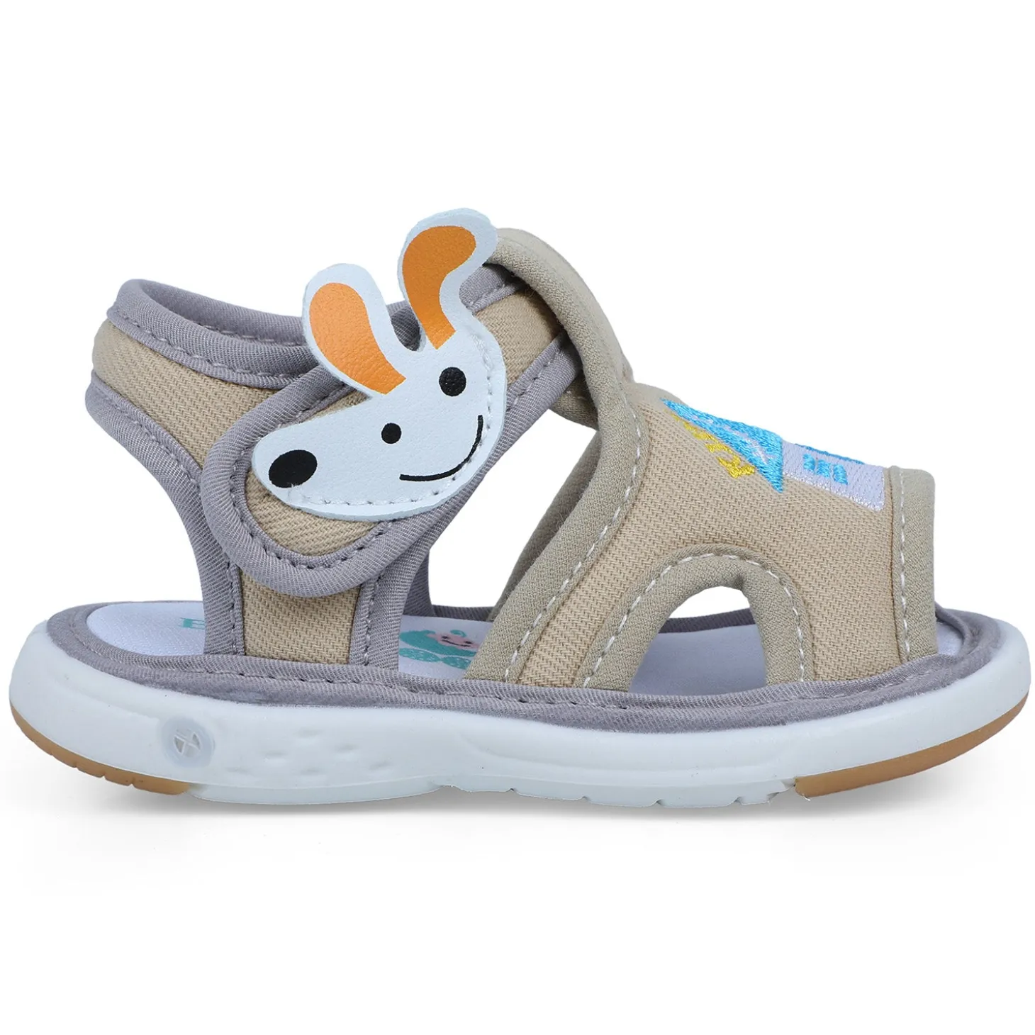 Baby Moo My Pet's House Chu-Chu Sound Breathable Anti-Skid Sandals - Beige