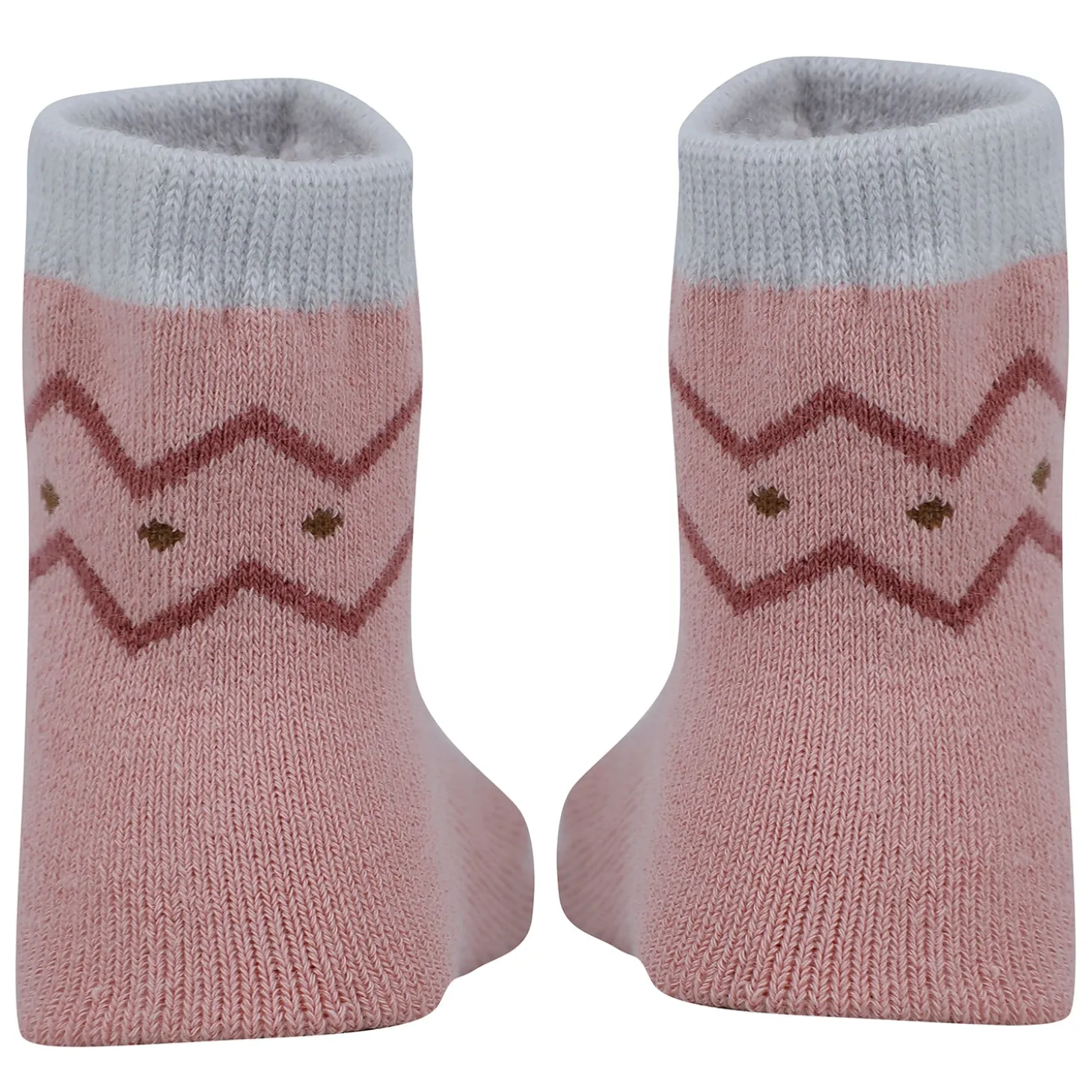 Baby Moo Nature Print Soft Socks Pack of 4 - Red, White