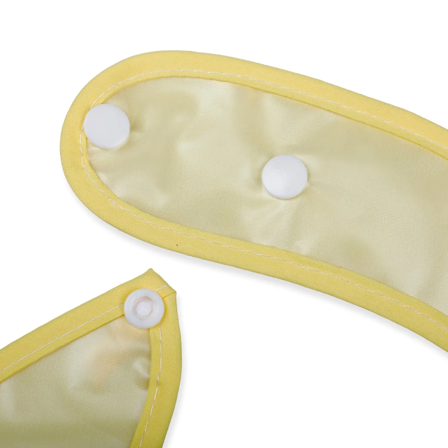 Baby Moo Naughty Elephant Premium Waterproof Crumb Catcher Bibs - Yellow