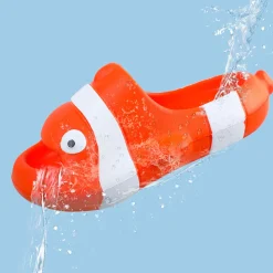 Baby Moo Nemo Waterproof Soft Slippers Anti-Skid Sliders - Orange