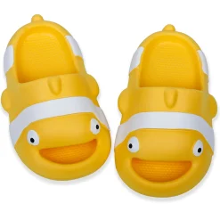 Baby Moo Nemo Waterproof Soft Slippers Anti-Skid Sliders - Yellow