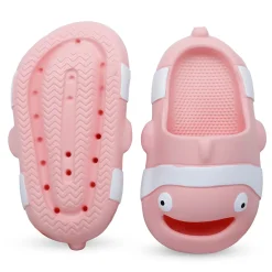 Baby Moo Nemo Waterproof Soft Slippers Anti-Skid Sliders - Pink