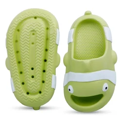 Baby Moo Nemo Waterproof Soft Slippers Anti-Skid Sliders - Green