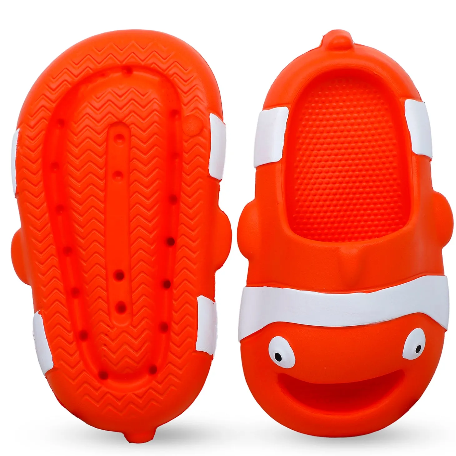 Baby Moo Nemo Waterproof Soft Slippers Anti-Skid Sliders - Orange