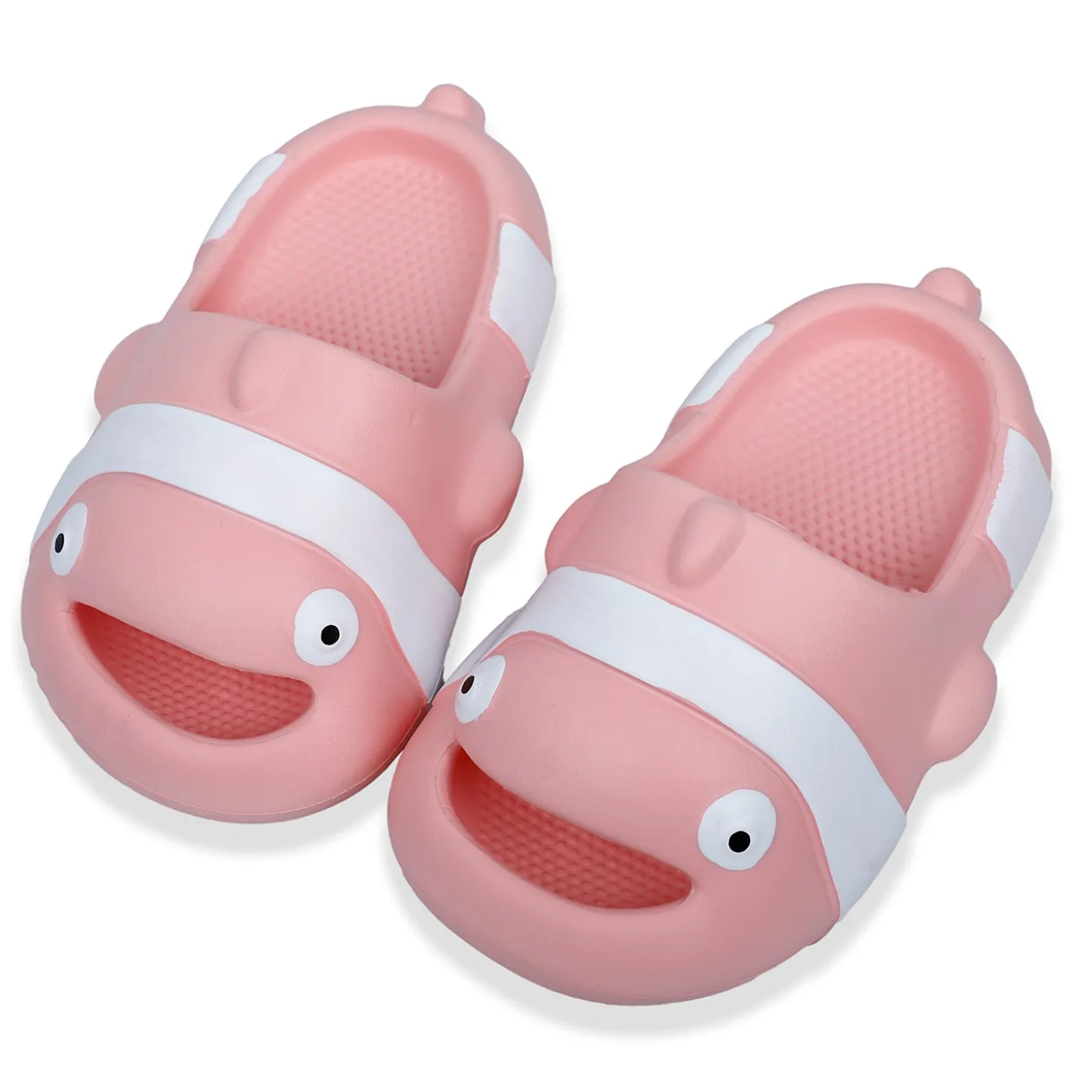 Baby Moo Nemo Waterproof Soft Slippers Anti-Skid Sliders - Pink