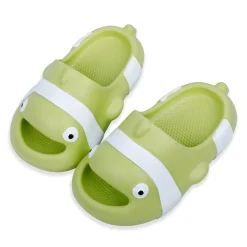 Baby Moo Nemo Waterproof Soft Slippers Anti-Skid Sliders - Green