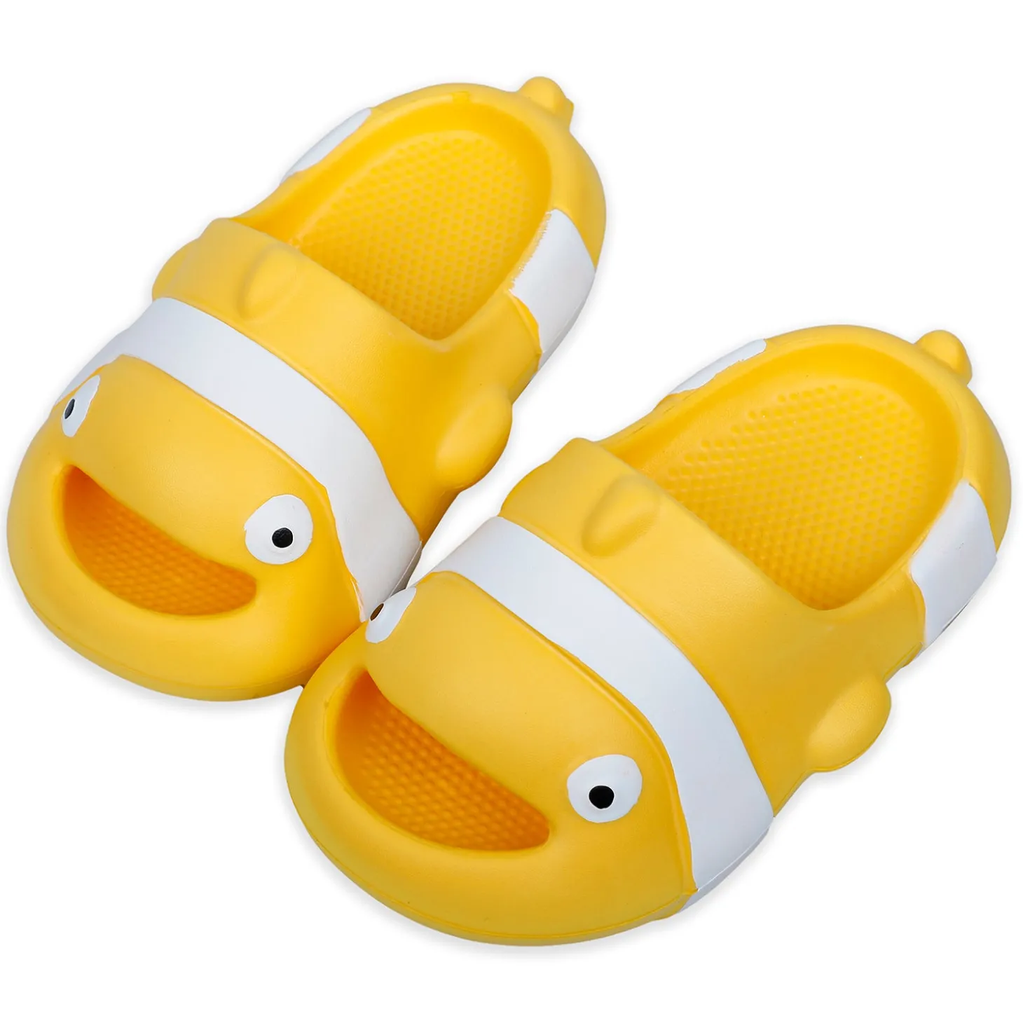 Baby Moo Nemo Waterproof Soft Slippers Anti-Skid Sliders - Yellow