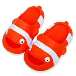 Baby Moo Nemo Waterproof Soft Slippers Anti-Skid Sliders - Orange