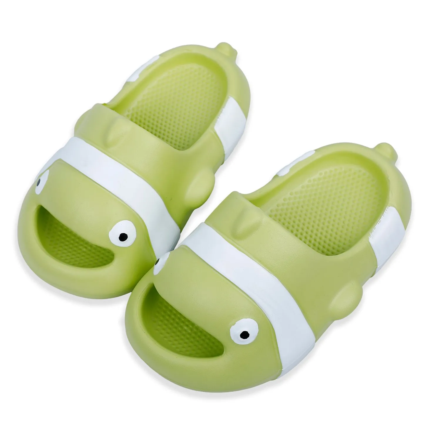 Baby Moo Nemo Waterproof Soft Slippers Anti-Skid Sliders - Green