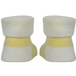 Baby Moo Owl 3D Rattle Anti-Skid Socks Booties Pack of 2 - Yellow, Pink