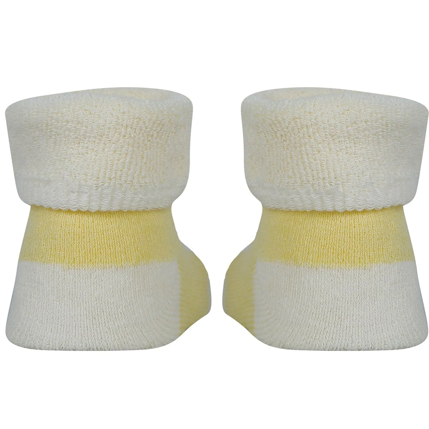 Baby Moo Owl 3D Rattle Anti-Skid Socks Booties Pack of 2 - Yellow, Pink