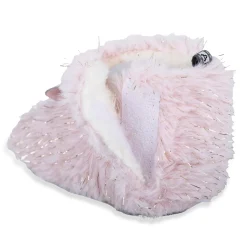 Baby Moo Papa's Angel Velcro Warm Furry Booties - Pink