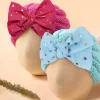 Baby Moo Partywear Sequence Bow 2 Pack Turban Caps - Pink And Blue