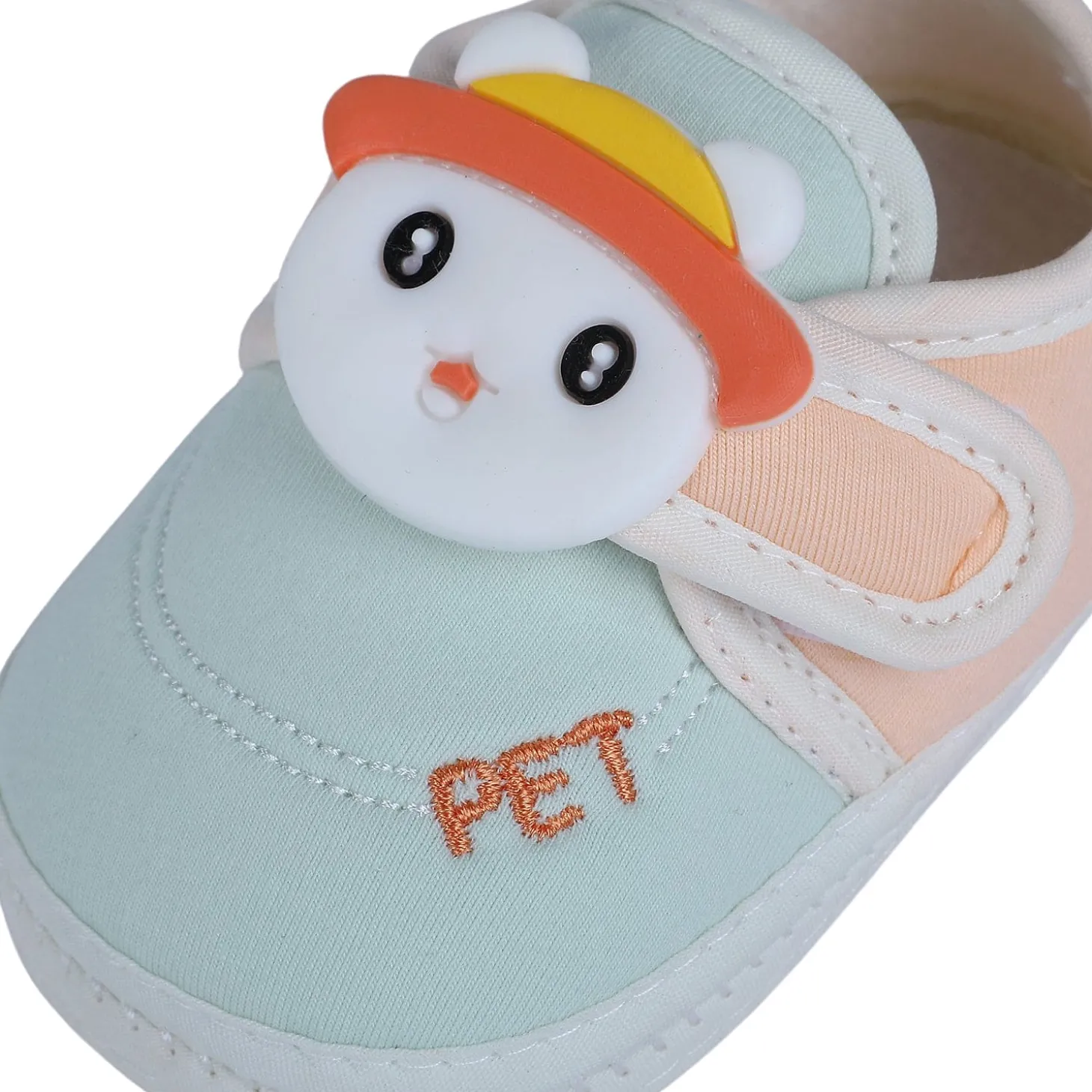Baby Moo Persian Kitty Soft Sole Anti-Slip Booties - Green
