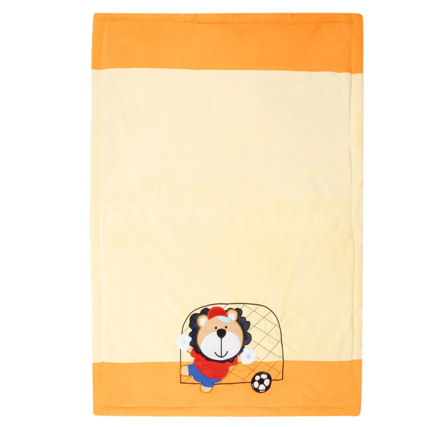 Baby Moo Playing Tiger Plush Cotton All Season Nursery Blanket - Orange