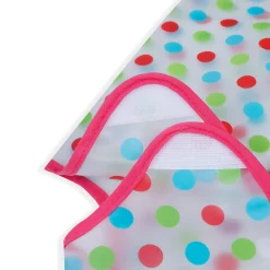 Baby Moo Polka Dots And Bugs Long Sleeves Waterproof Wear Me Bib - Pink