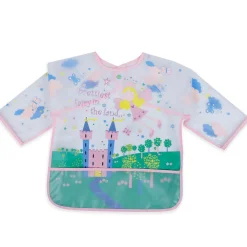 Baby Moo Prettiest Fairy Long Sleeves Waterproof Wear Me Bib - Pink