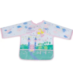 Baby Moo Prettiest Fairy Long Sleeves Waterproof Wear Me Bib - Pink