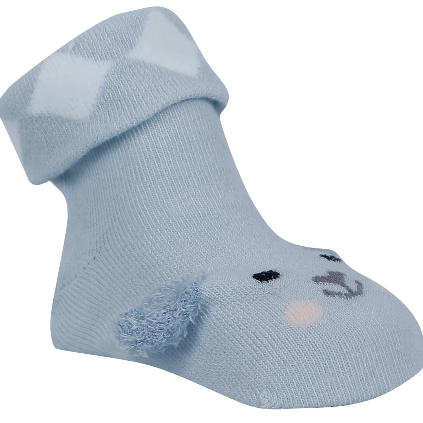 Baby Moo Puppy 3D Anti-Skid Socks Booties Pack of 3 - Grey