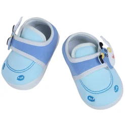 Baby Moo Puppy Face Soft Sole Anti-Slip Booties - Blue