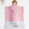 Baby Moo Rabbit Plush Cotton All Season Nursery Blanket - Peach