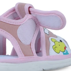 Baby Moo Rainbow Chu-Chu Sound Breathable Anti-Skid Sandals - Pink