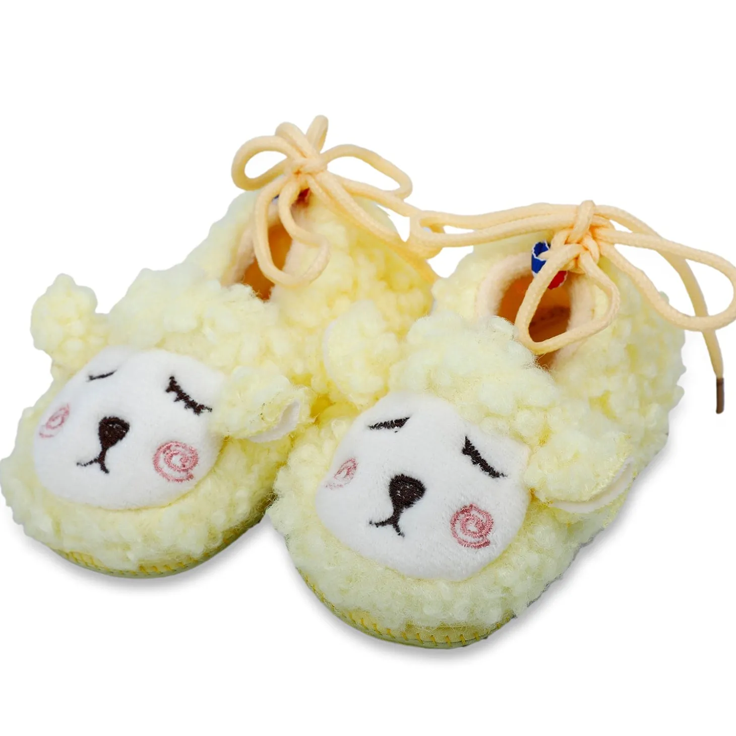Baby Moo Sheep Warm And Stylish Anti Skid Booties - Yellow