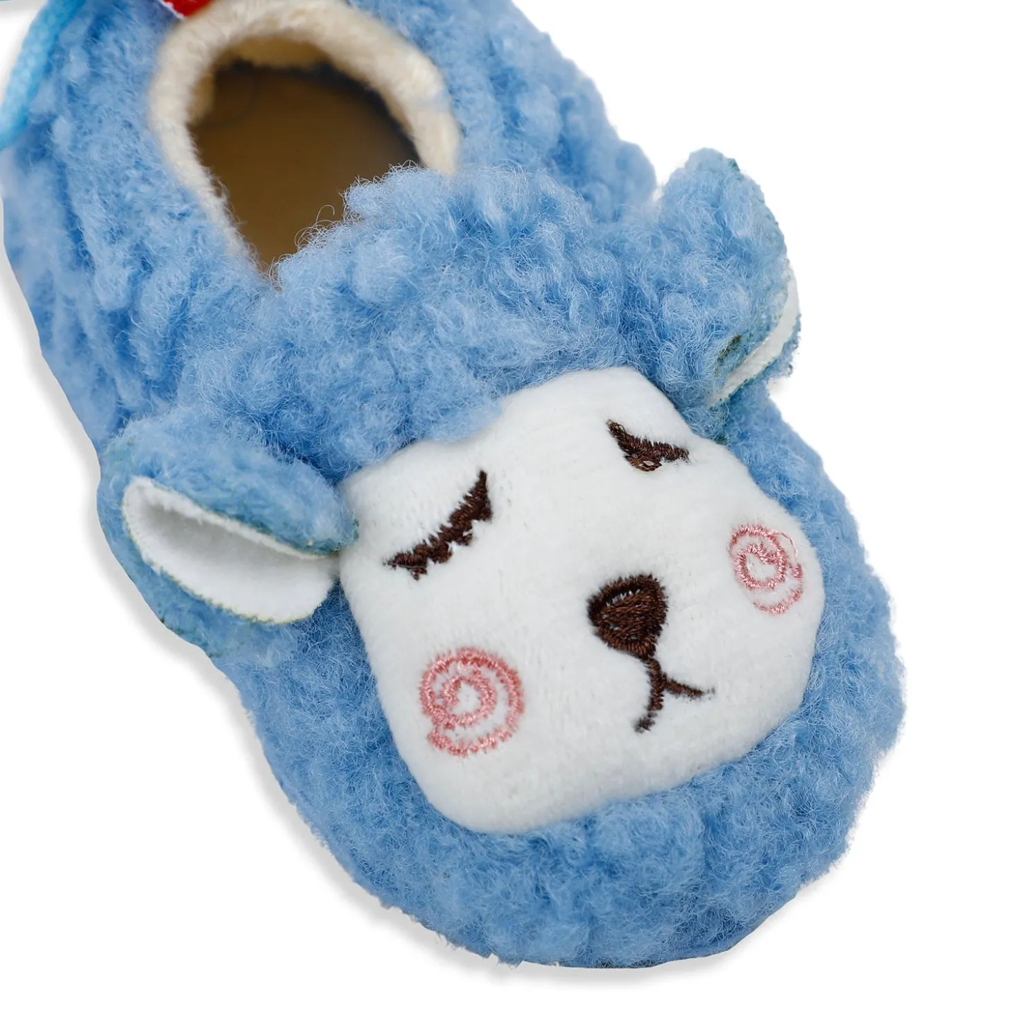 Baby Moo Sheep Warm And Stylish Anti Skid Booties - Blue