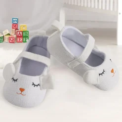 Baby Moo Sleepy Puppy White Booties