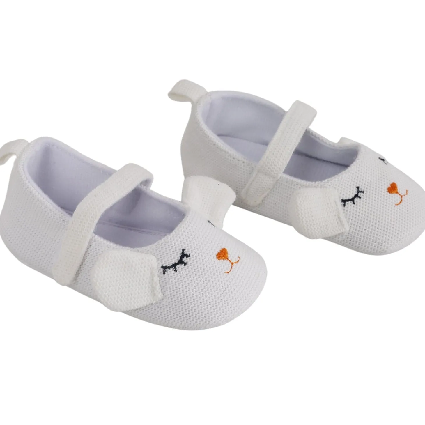 Baby Moo Sleepy Puppy White Booties