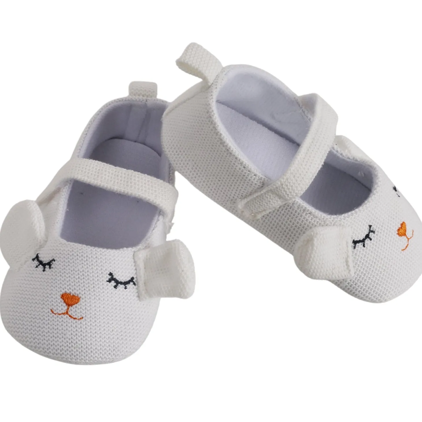 Baby Moo Sleepy Puppy White Booties