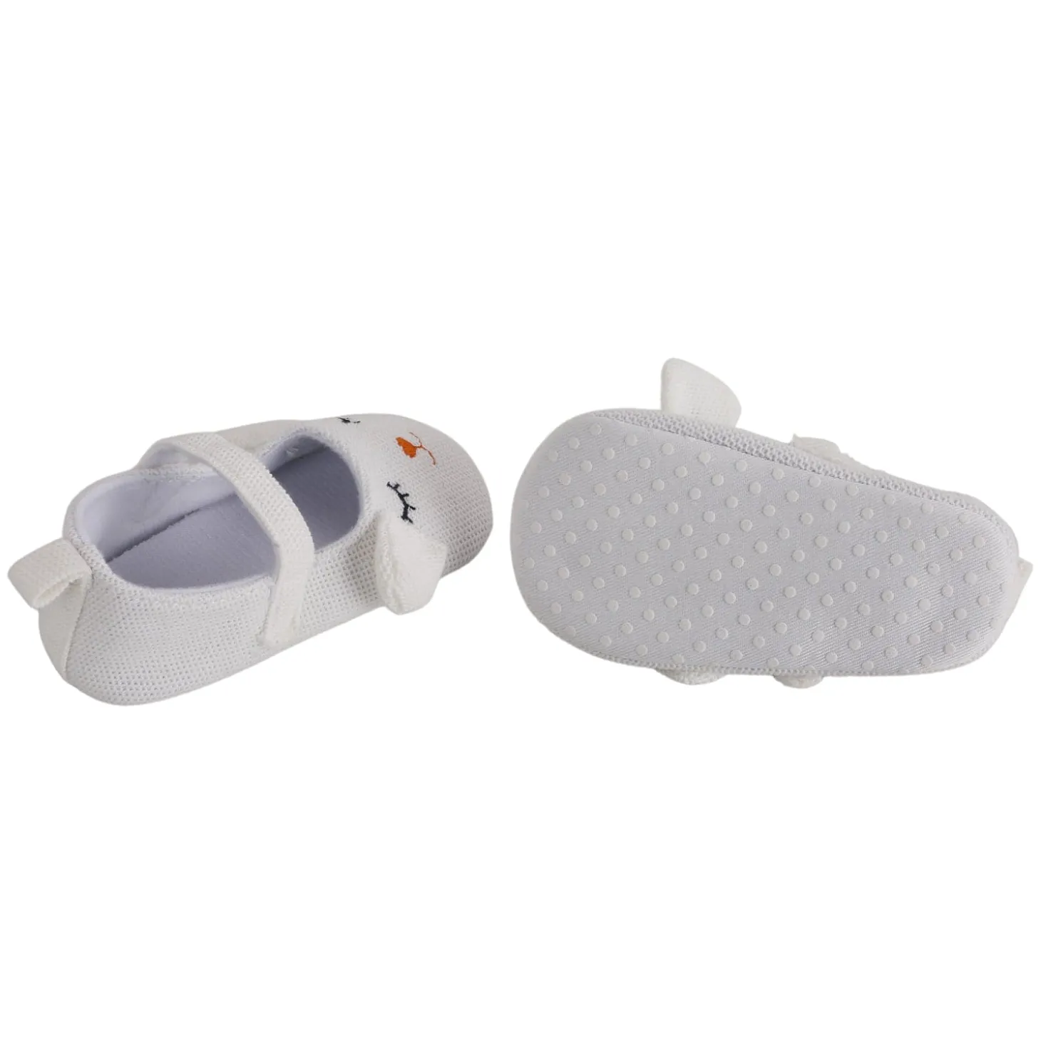 Baby Moo Sleepy Puppy White Booties