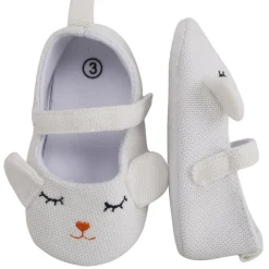 Baby Moo Sleepy Puppy White Booties