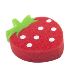 Baby Moo Sliced Strawberry And Pineapple 2 Pk Bath Sponge - Multicolour