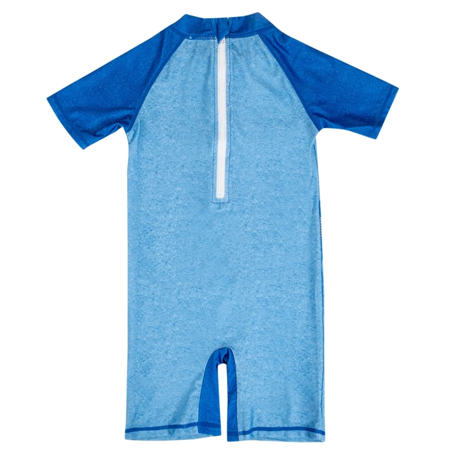 Baby Moo Smiling Shark Beach Bodysuit One-Piece Swimsuit Pool Swimming Costume - Blue