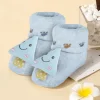 Baby Moo Smiling Tree Cotton Anti-Skid 3D Socks - Blue