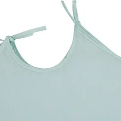 Baby Moo Solid Round Neck Sleeveless Tie Knot Cotton Jhablas 5 Pcs - Blue, Multicolour