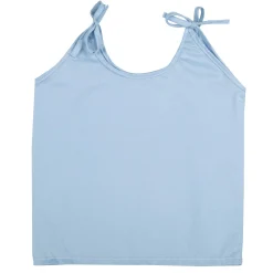 Baby Moo Solid Round Neck Sleeveless Tie Knot Cotton Jhablas 5 Pcs - Blue, Multicolour