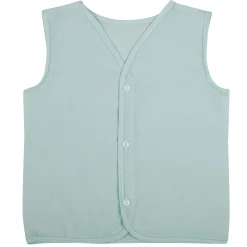 Baby Moo Solid V-Neck Sleeveless Front Opening Button Cotton Jhablas 5 Pcs - Pink, Multicolour