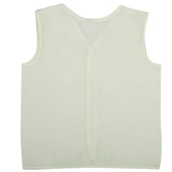 Baby Moo Solid V-Neck Sleeveless Front Opening Button Cotton Jhablas 5 Pcs - Blue, Multicolour