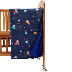 Baby Moo Space All Season Premium Blanket - Blue